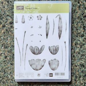 Stampin' Up! 22 Piece Stamp Set - Tranquil Tulips
